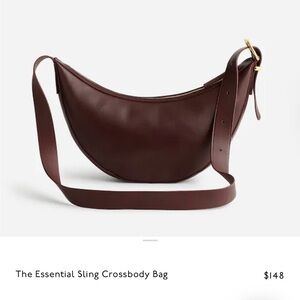 Madewell Essential Sling Crossbody Bag - chocolate raisin